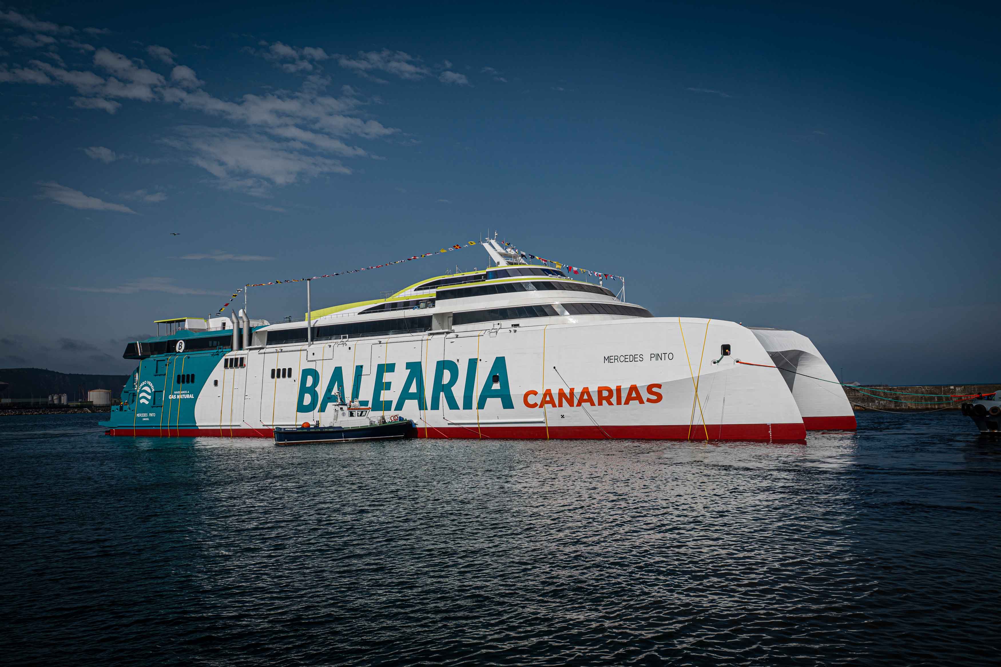 Elval’s aluminium is the material of choice for the new LNG fast ferry “Mercedes Pinto”