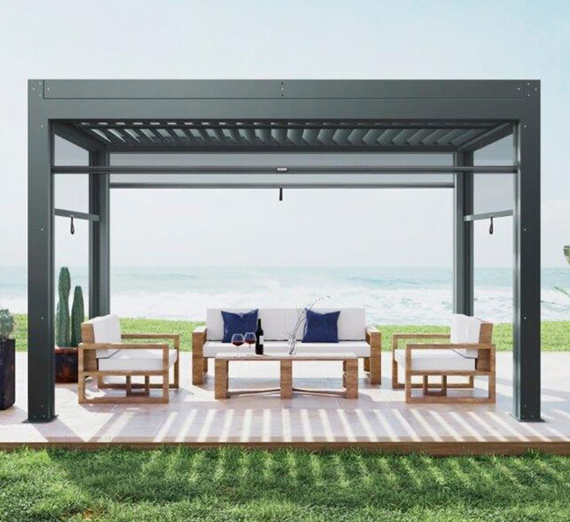 Shading systems (pergolas and vertical zip shading)